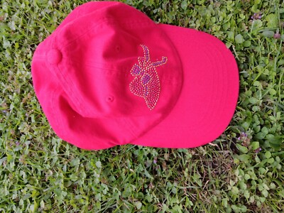 Red Hat Soc Embellished Adj baseball Cap hat  logo cap Vtg New