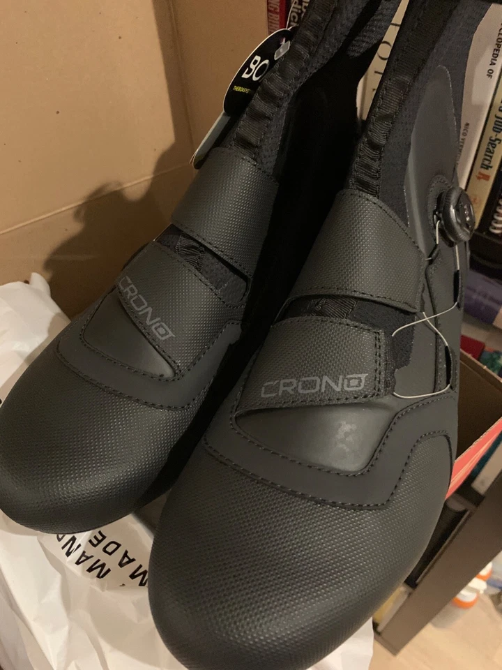 CRONO CW-1-21 MTB Carbocomp Zapatillas de Ciclismo Talla 46, Color Negro - Nuevas Foto 4 de 4