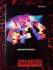 Nintendo SNES Tetris 2 Manual Only
