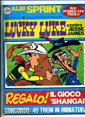 ALBI SPRINT # LUCKY LUKE # Year I N.5 October 1970#Soc.Ed.Acc.Sempl.F.lli Crespi