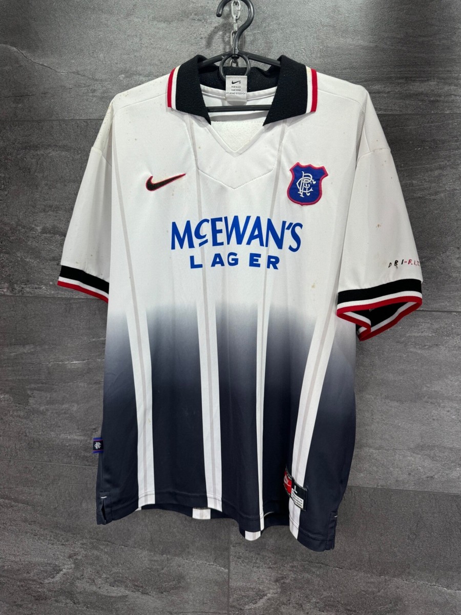 Rangers 1997-1999 Nike Vintage Away Football Soccer Shirt Trikot