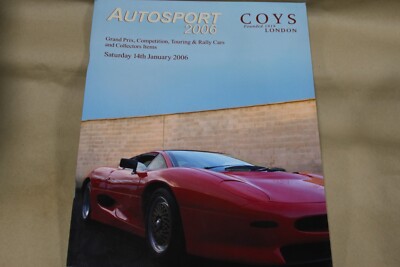 Coys An Important Auction of Continental Sporting Motor Cars and Collectors  Ite