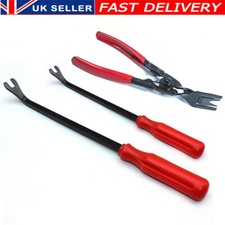 Trim Clip Removal Pliers Car Tool Door Panel Fascia Dash Upholstery Remover Set