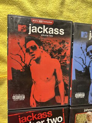 4 Jackass Dvds MTV Jackass Number Two Unrated Volume 2￼, 3, & Bad