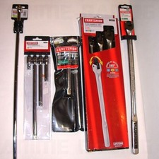 New Nos Sears Craftsman Tools 12 Piece Flex Handle Breaker Bar Extensions Sets