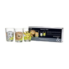 Ritzenhoff and Breker African Animals Children's Cup Drinking Glass 3-Piece Set