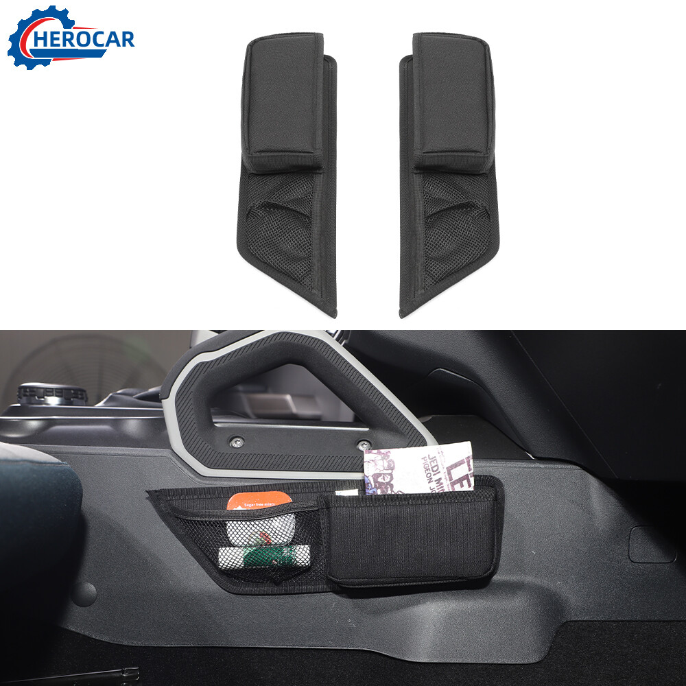 2X Center Console Gear Shift Side Storage Bag Accessories For Ford F150 2009-14