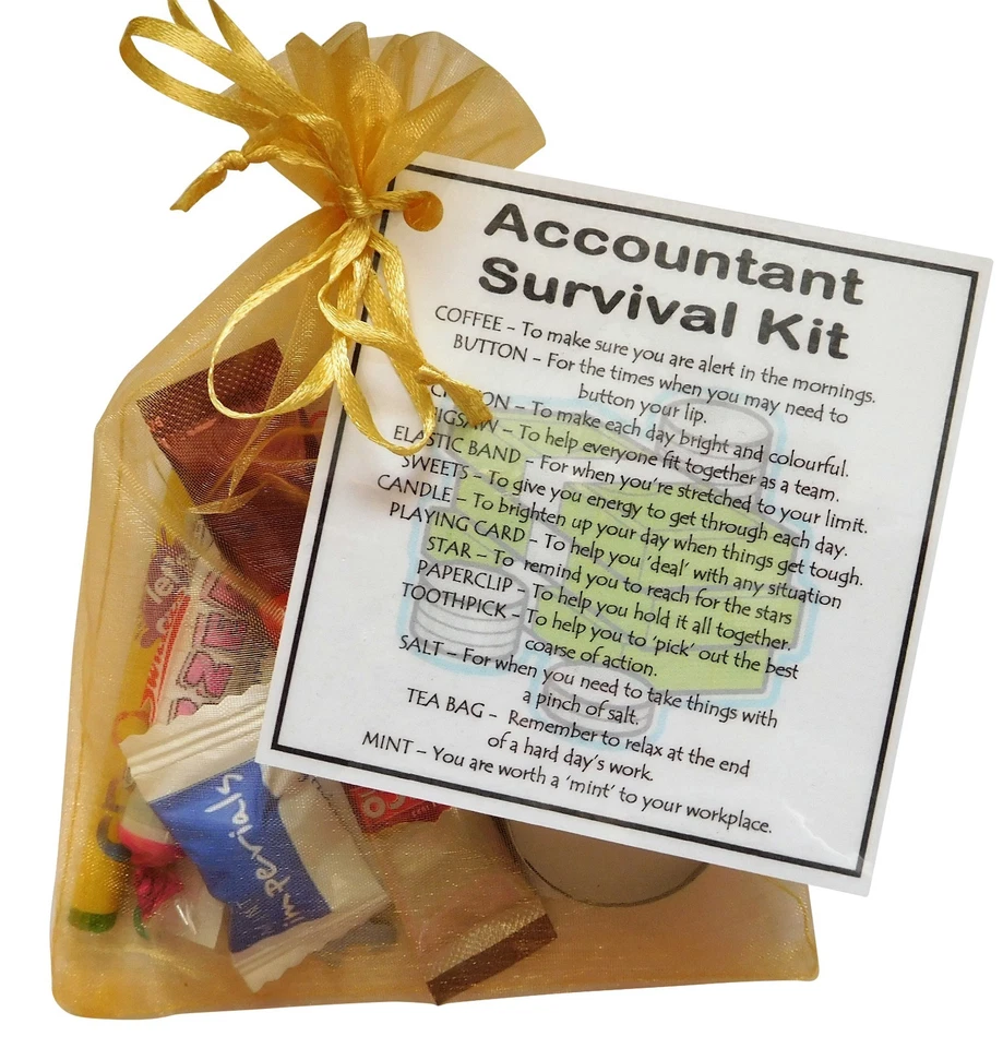 SMILE GIFTS UK Accountant Survival Kit - Novelty gift for Accountant, Secret Santa Accountant
