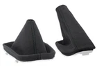 FOR BMW E36 BMW E46 GEAR SHIFT BOOT + HANDBRAKE GAITER ALCANTARA STITCH BLACK