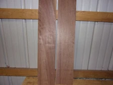 2 PC WALNUT LUMBER WOOD KILN DRIED BOARDS 29"X 6"X 1/2" LOT 1298V HIGHLY FIGURED