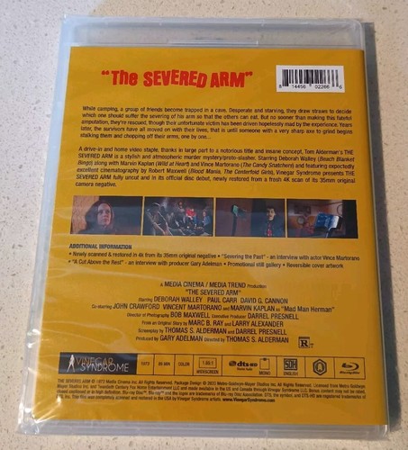 The Severed Arm Blu ray Sealed Region A Vinegar Syndrome OOP New & Sealed - Picture 2 of 2