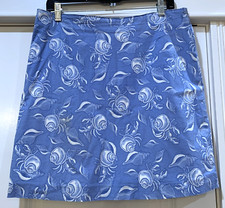 Vineyard Vines Womens Periwinkle Blue Hermit Crab Skirt 10 Lined Cotton Stretch