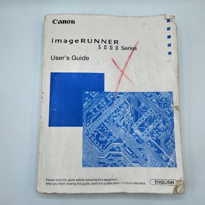 Canon Image Runner 5000 Series User Guide Copier Machine Owners Manual 2000