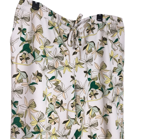 Liz Claiborne White Floral Pants Pull On Size XXL Comfort Summer Resort Wear - Picture 3 of 15