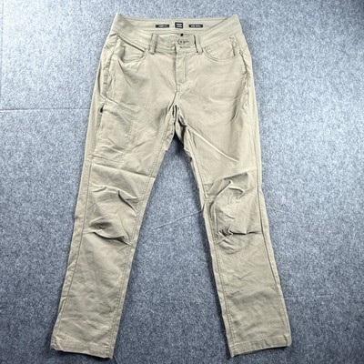 prAna Womens Hiking Pants Size 6 Tan Beige Outdoor Travel Utility Stretch
