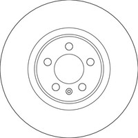 2Er-Set 2Er Set Bremsscheibe TRW DF6797S Audi 2Q0 615 301 J