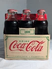 Vintage Coca Cola Glass Bottles 6 Pack