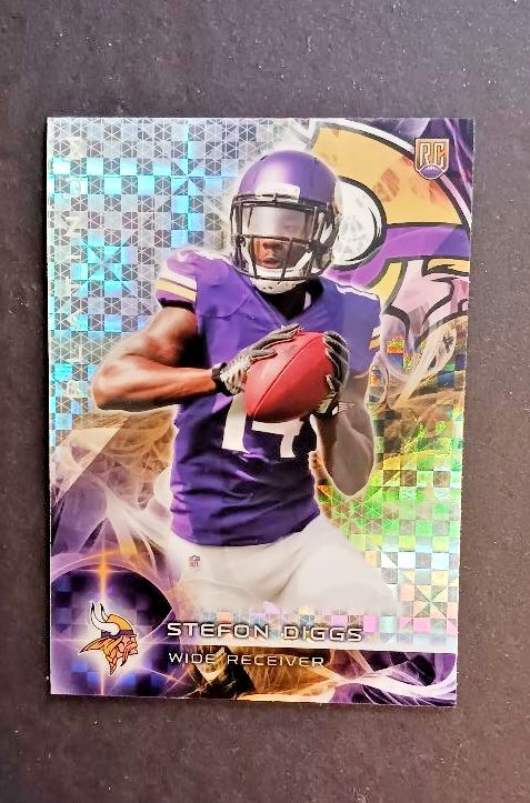 2015 STEFON DIGGS TOPPS PLATINUM ROOKIE X-FRACTOR RC #141