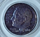 1960 P ROOSEVELT DIME - 90% SILVER - MELT VALUE $ 5.70 each - BLUE TONE BCDR 16