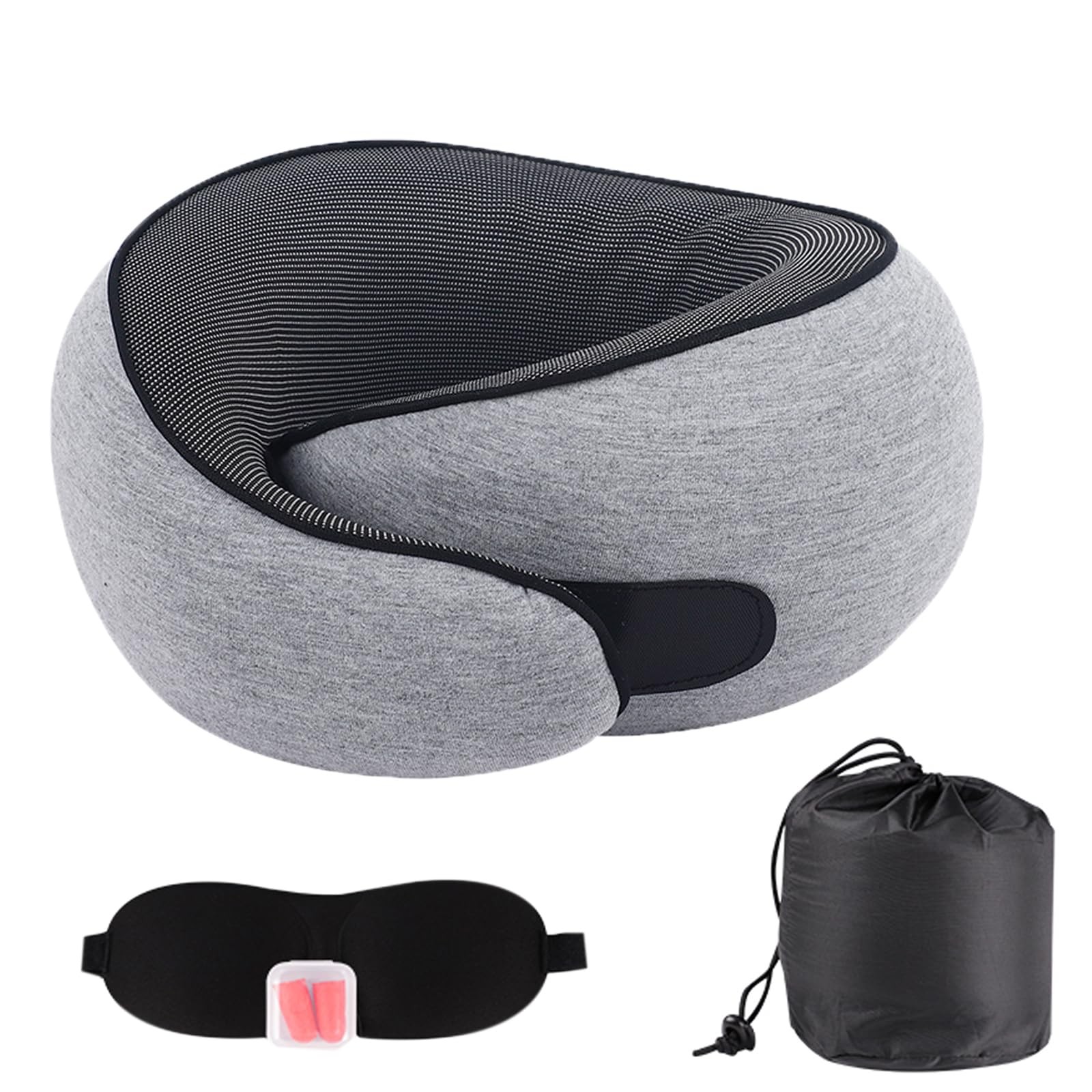 Comfortable Travel Neck Pillow for Airplanes Cars Compact Head Support Cushion