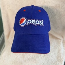 Pepsi Cola Baseball Cap Adjustable 100% Cotton Sodagear Blue w/ Logo