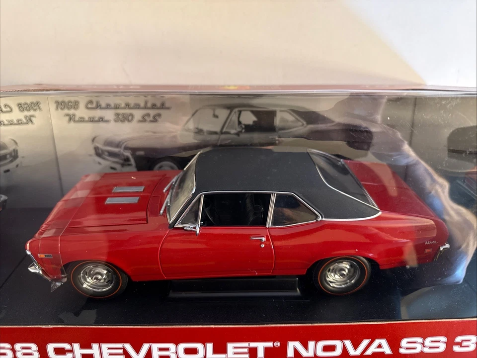 GMP Peach State 1968 Chevy Nova SS 350 Red 8024-1 1:18 Diecast Limited Edition - Image 3 of 4