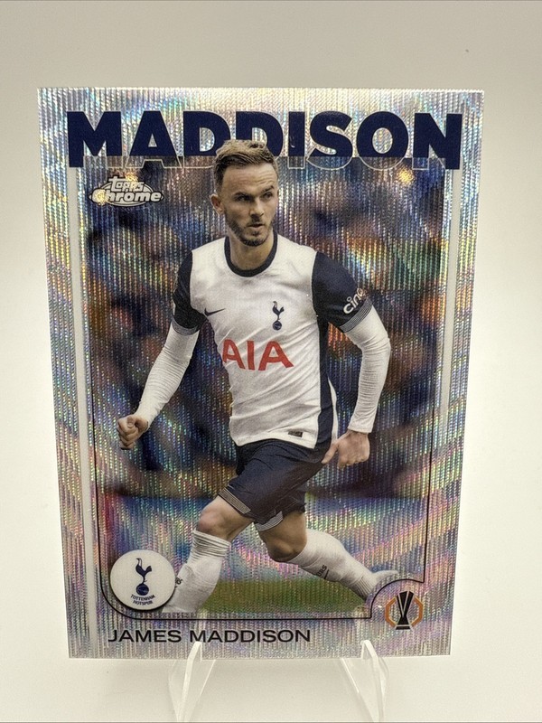 2024-25 Topps Chrome Uefa Club Competitions - James Maddison #45 Wave Refractor
