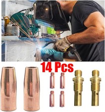14 Pcs Welding Gun Kit .035" for Lincoln 100L Tweco Mini/ 1 Tip-Diffuer-Nozzle