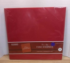 NEW Colorbok Fabric Scrapbooking 12 x 12 Photo Album Acid Free Red