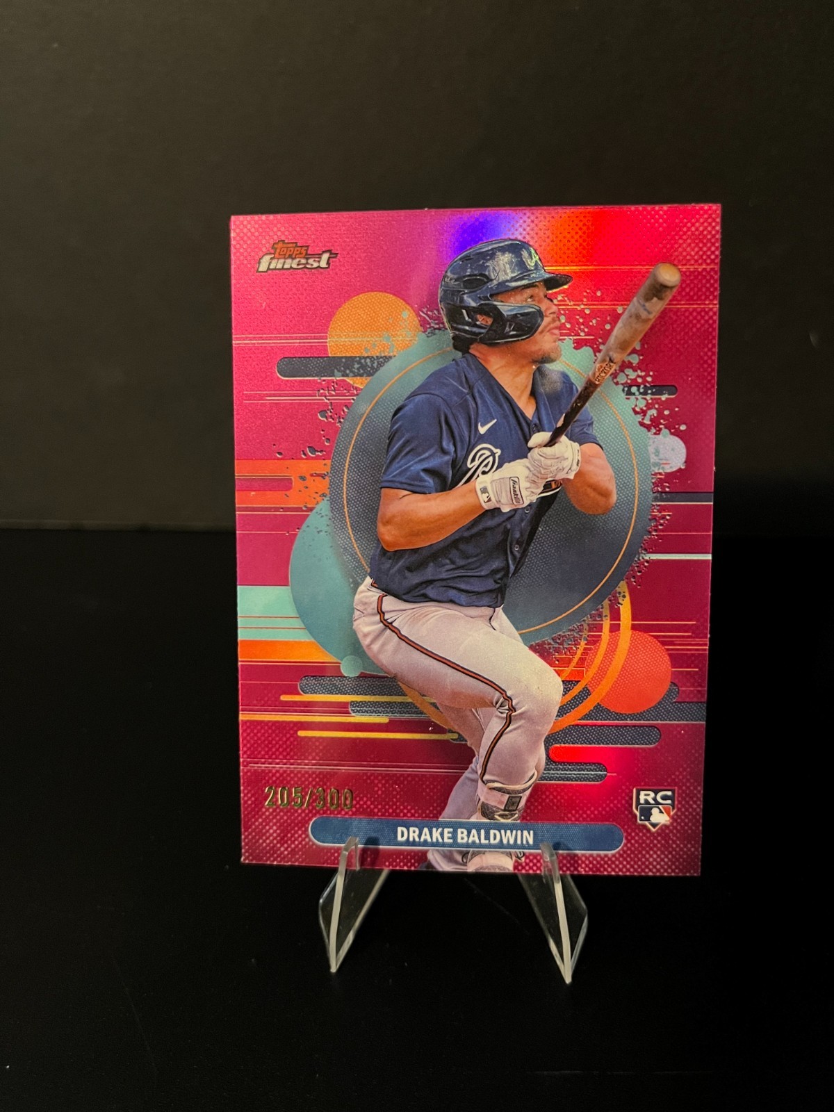 DRAKE BALDWIN - 2025 TOPPS FINEST - UNCOMMON #183 MAGENTA REFRACTOR /300 (ROTY)