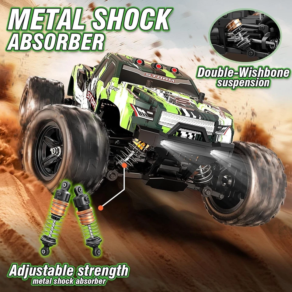 1/18 Brushless RC Cars for Adults Fast 50+ Mph, RC Trucks 4X4 Offroad Waterproof - Image 3 of 4
