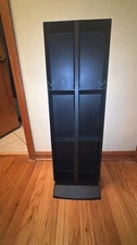 Laserline 120 Capacity CD Storage Tower Stand Rack Black Vintage Rare Y2K