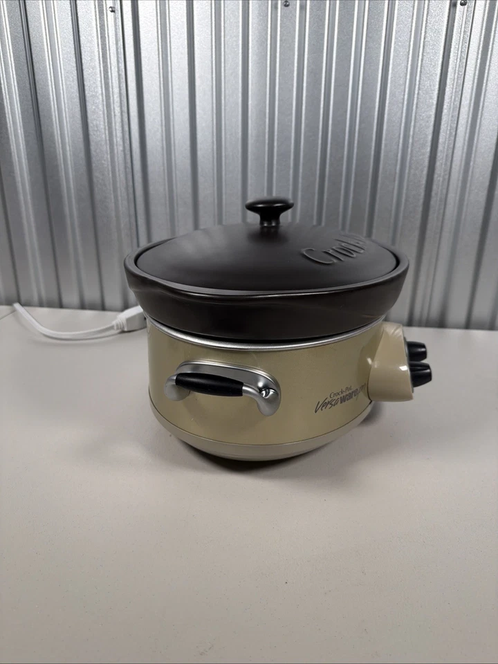 Crock Pot Versaware Pro Slow Cooker Model SCVI600B SC37 Beige 6qt Quart - Image 3 of 4
