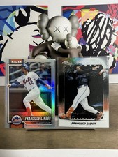 Topps Francisco Lindor Mets 2025 Chrome Terror NT-18 Parallel 2Card Lot