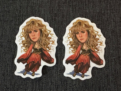 Lot (2) Stevie Nicks FLEETWOOD MAC 1 1/2'' x 2 1/4'' Band Stickers FAST FREE SHIP!