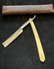 Vintage GEM CITY  B.B SUPPLY CO. DAYTON OH GERMANY Straight Razor w Box (R30)