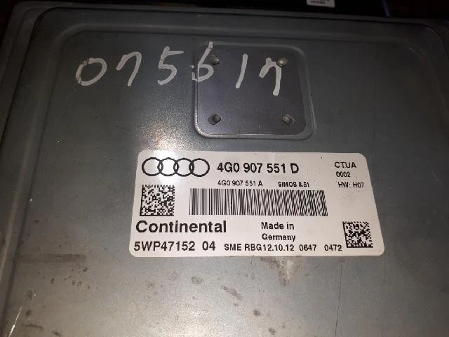 2013 AUDI A6 Quattro ECU Engine Control Unit Module 4G0907551D - Изображение 2 из 4