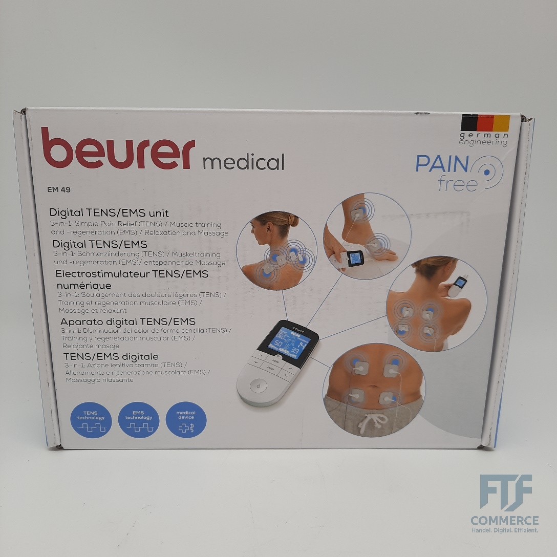 Beurer EM 49 Digital TENS/EMS, 3-in-1 Reizstromgerät zur Schmerzlinder... 662.05