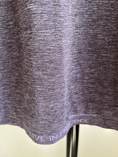Lululemon T Shirt Purple Live In Practice Men’s NO SIZE TAG Athletic - Picture 3 of 6