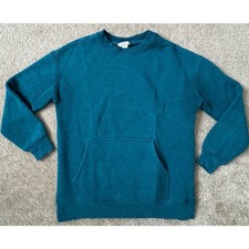 Danskin Blank Blue Long Sleeve Pullover Sweatshirt in Women s Size Small