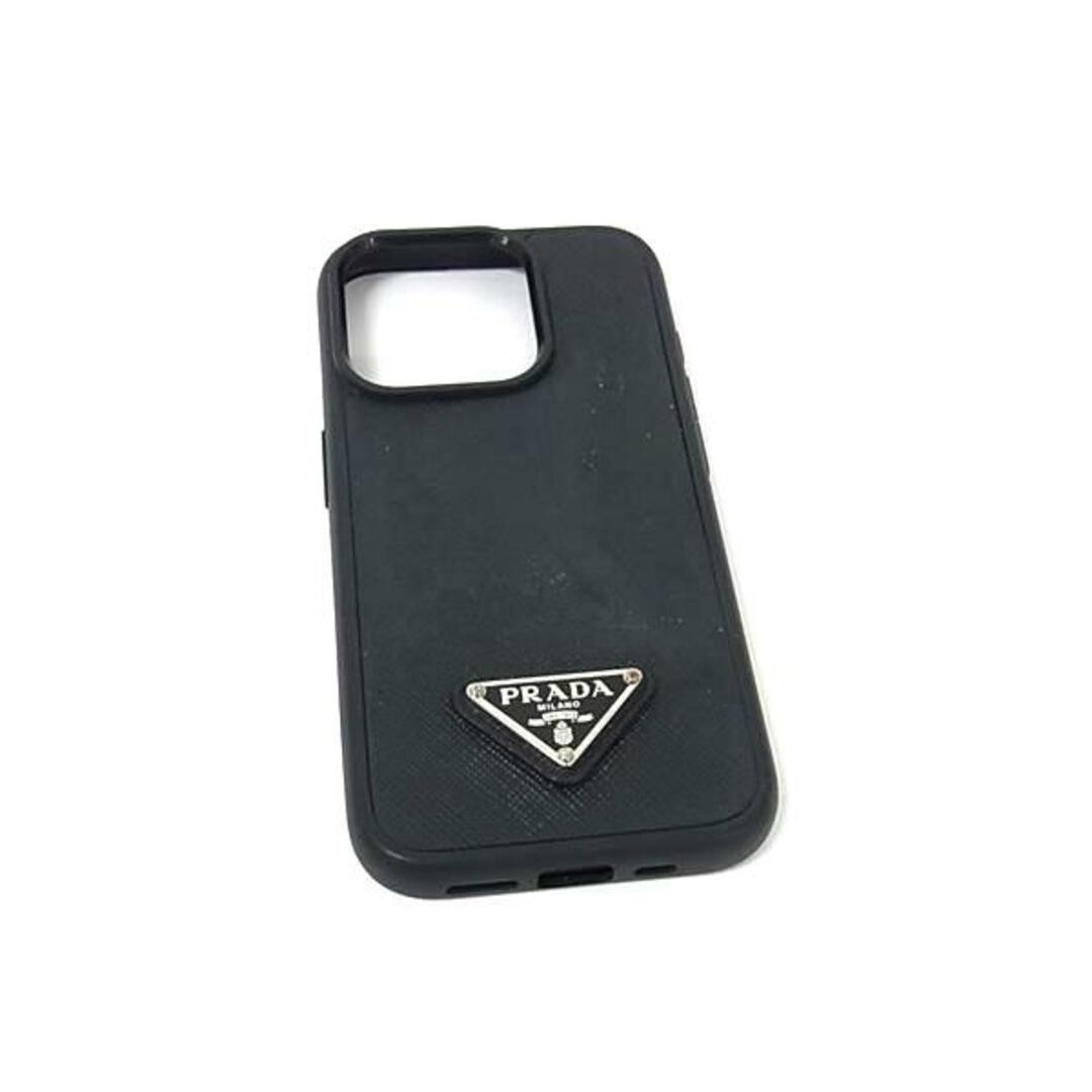 PRADA iphone ケース　iphone14pro PRADA Saffiano Leather iPhone 14 Pro Compatible iPhone Case