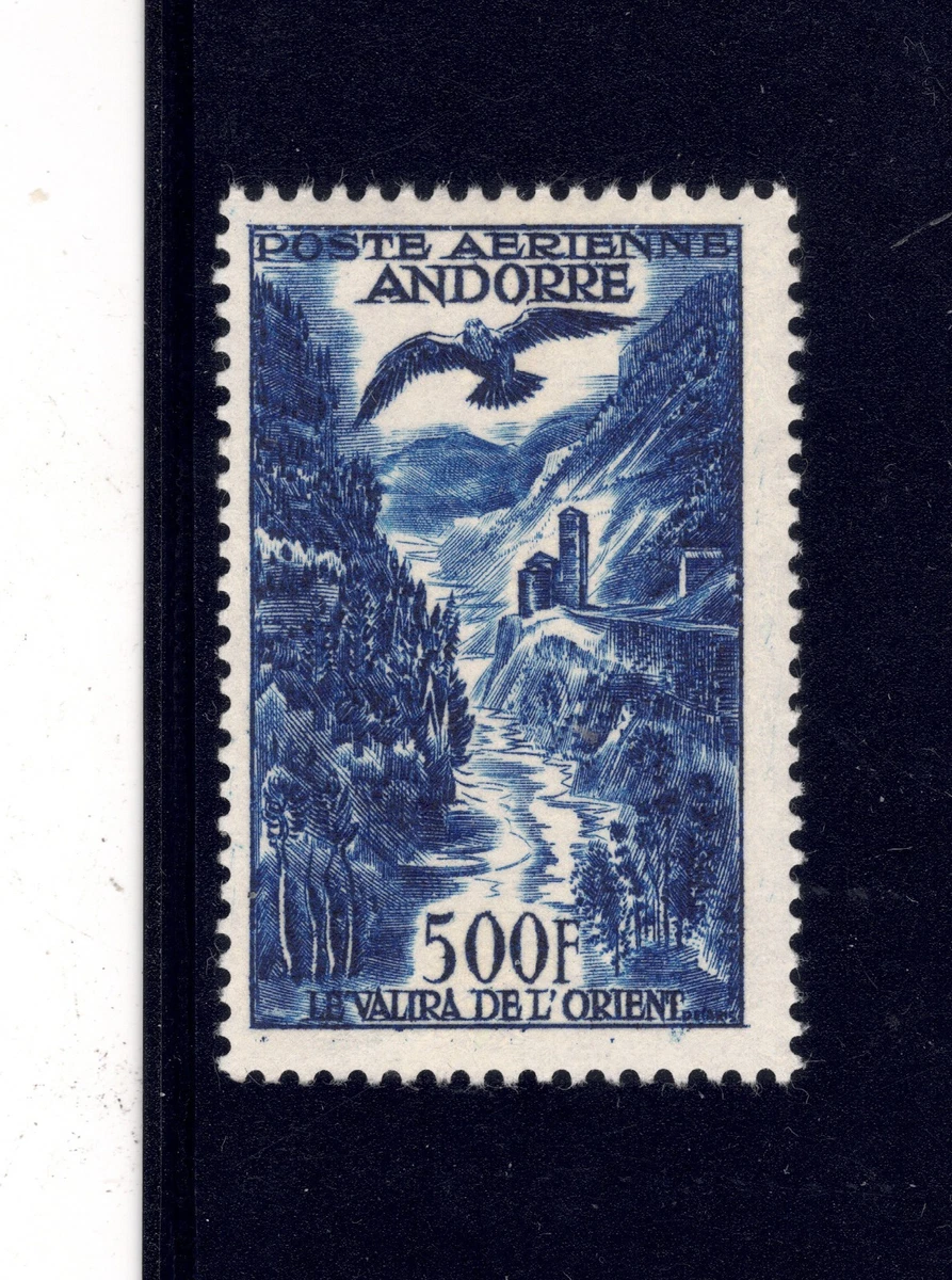 ANDORRA, French Administration Scott # C4, MINT / F - VF / NH Air Mail! SCV $130