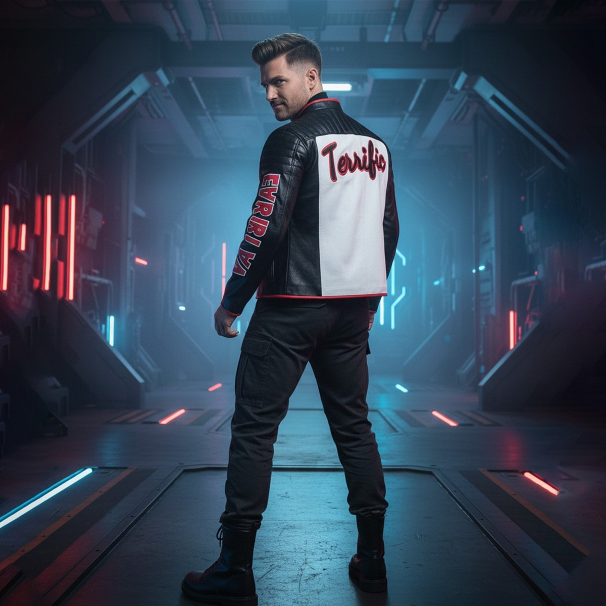 Mr. Terrific Fairplay Leather Jacket: Superman 2025 Inspired