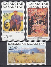 Kazakhstan - Courrier Yvert 155/57 ** Mnh Peinture