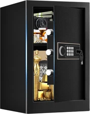 3.4 Cuft Large Fireproof Safe for Home, Safety Box with Programmable Keypad and 