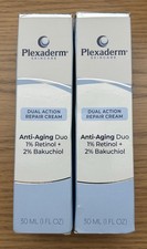Plexaderm Skincare Dual Action Repair Cream Anti-Aging Duo Lot of 2 