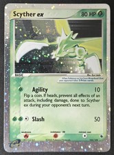 SWIRL Scyther ex 102/109 EX Ruby & Sapphire Holo Rare E Reader Pokémon 2003 MP on eBay