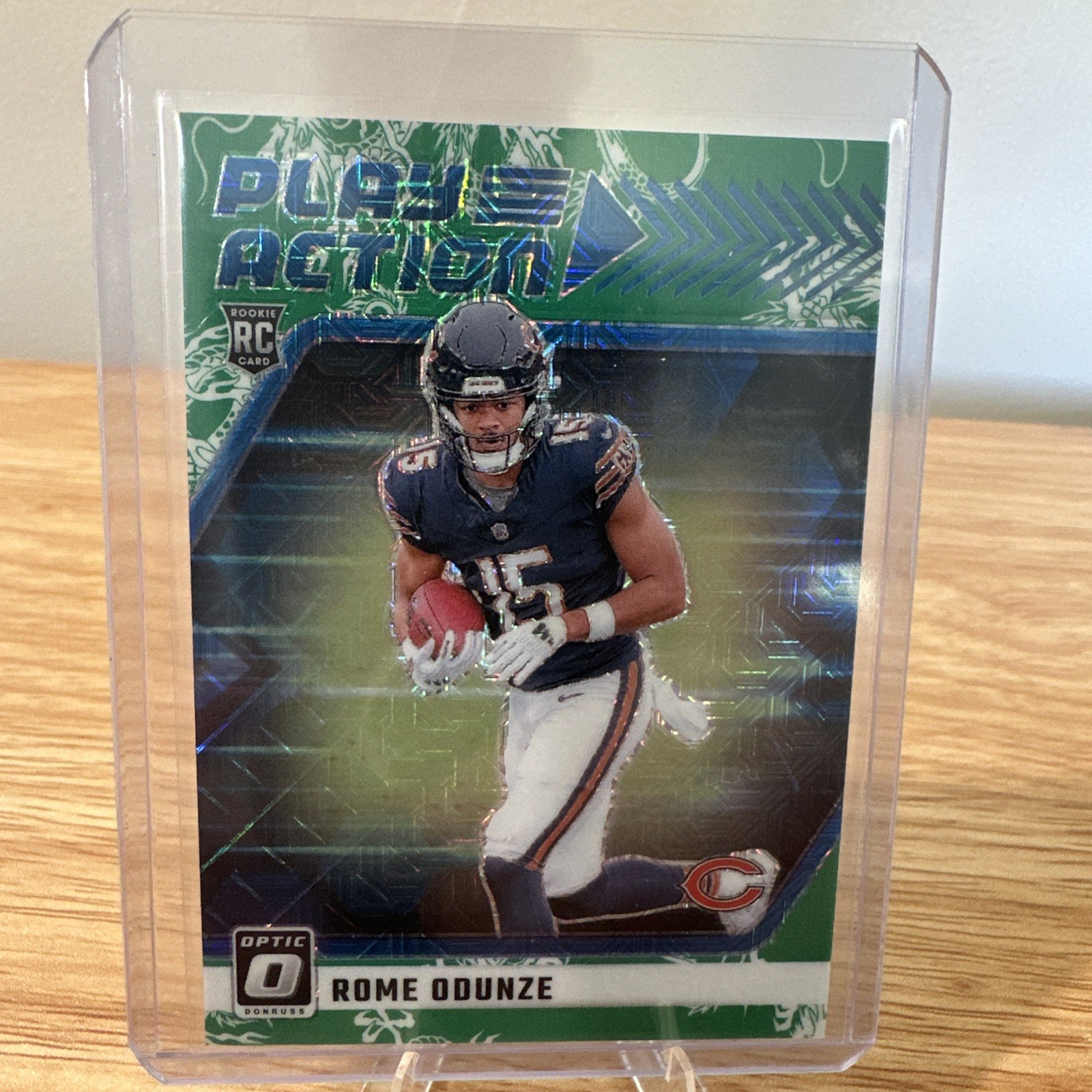 2024 Donruss Optic - Rome Odunze RC #3 Play Action Dragon Scale /24 SSP