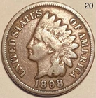 1898 Indian Head Penny Cent