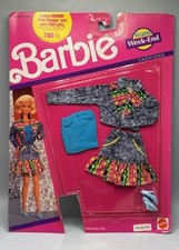 Vintage 1990 Barbie Doll Jeans Week-end Fashions Outfit 778 Mattel NOS